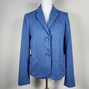 GAP The Academy Blazer Womens 6 Blue Business Career Old Money Casual Careerwear